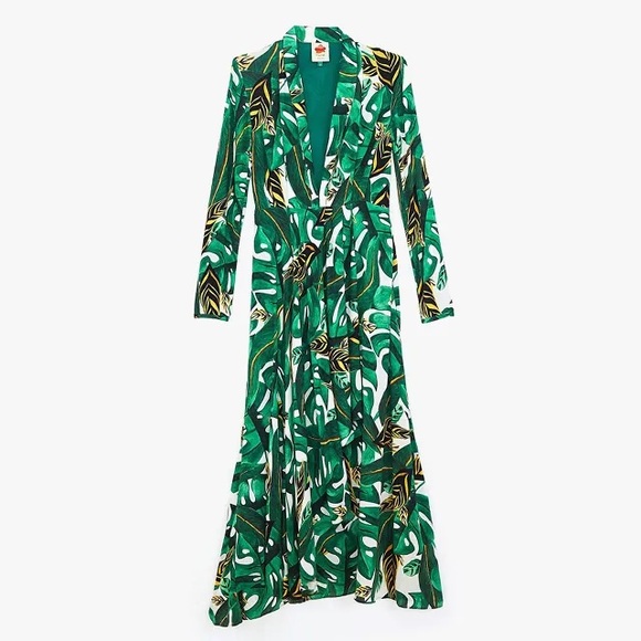 ❗️SOLD❗️Farm Rio Max Amazonia Long Sleeve Dress - Picture 8 of 11